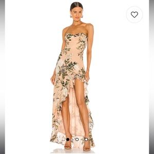 NWOT Amanda Uprichard X Revolve Eden gown in Juniper Floral